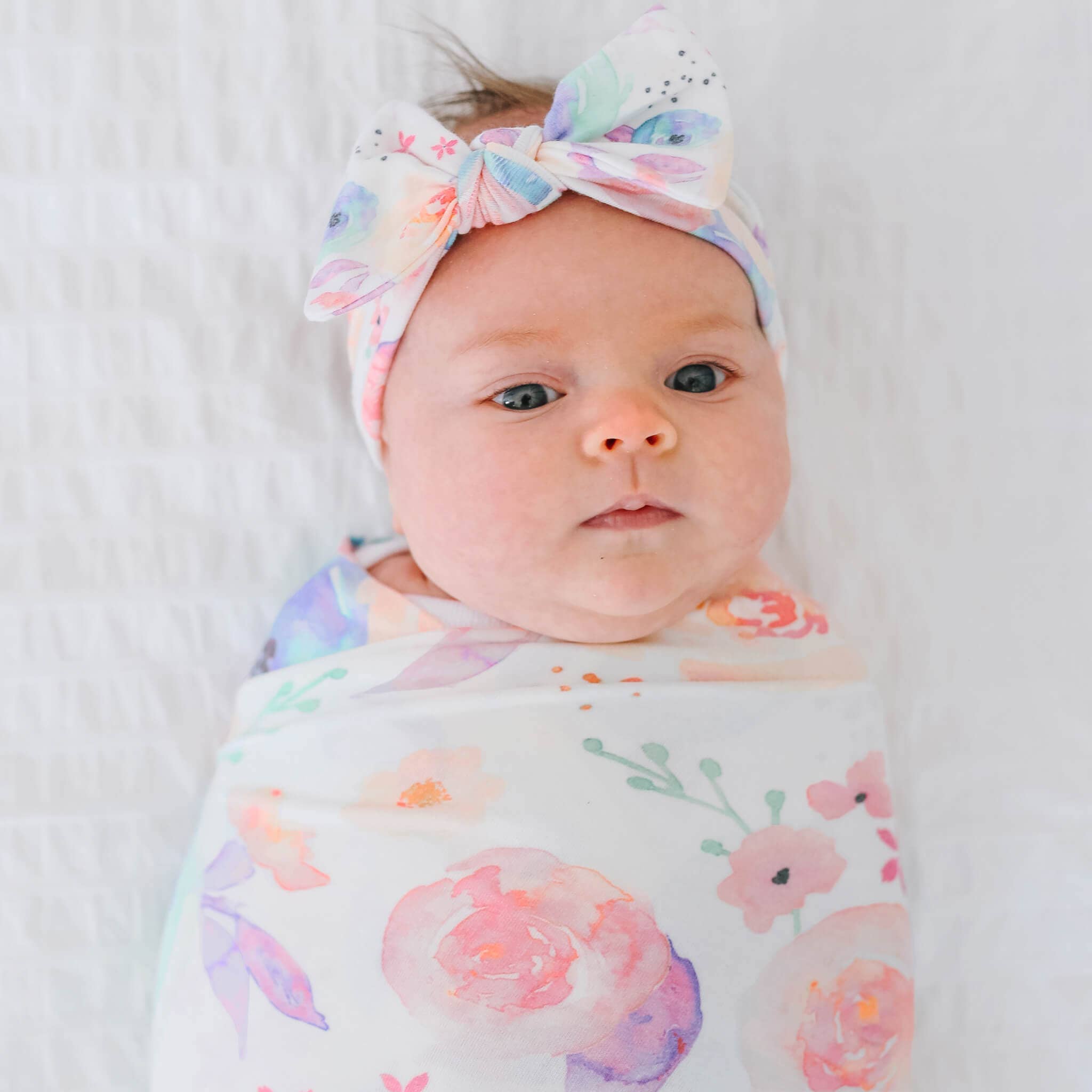 Copper Pearl - Knit Swaddle Blanket - Bloom