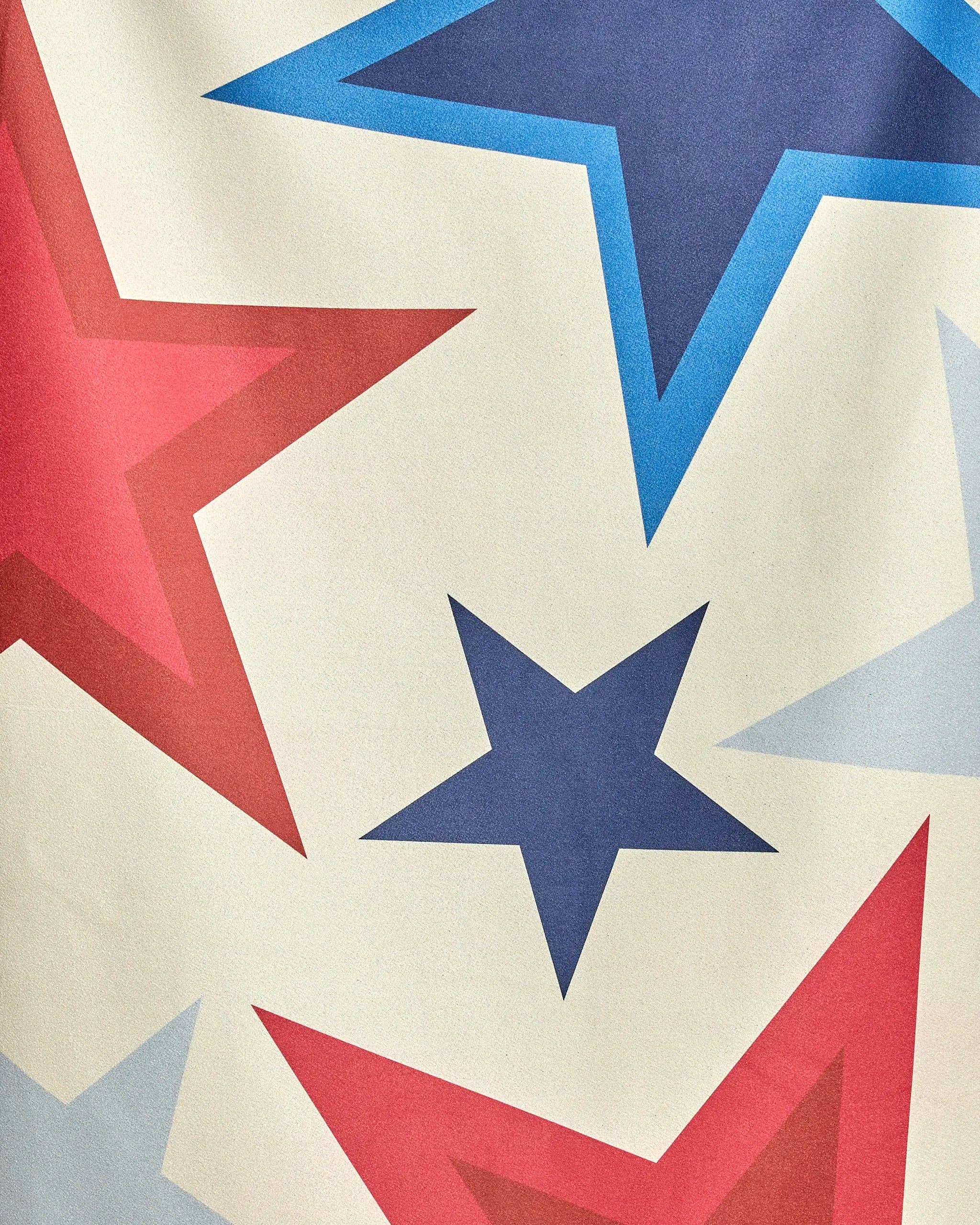Geometry - Liberty Stars Beach Towel