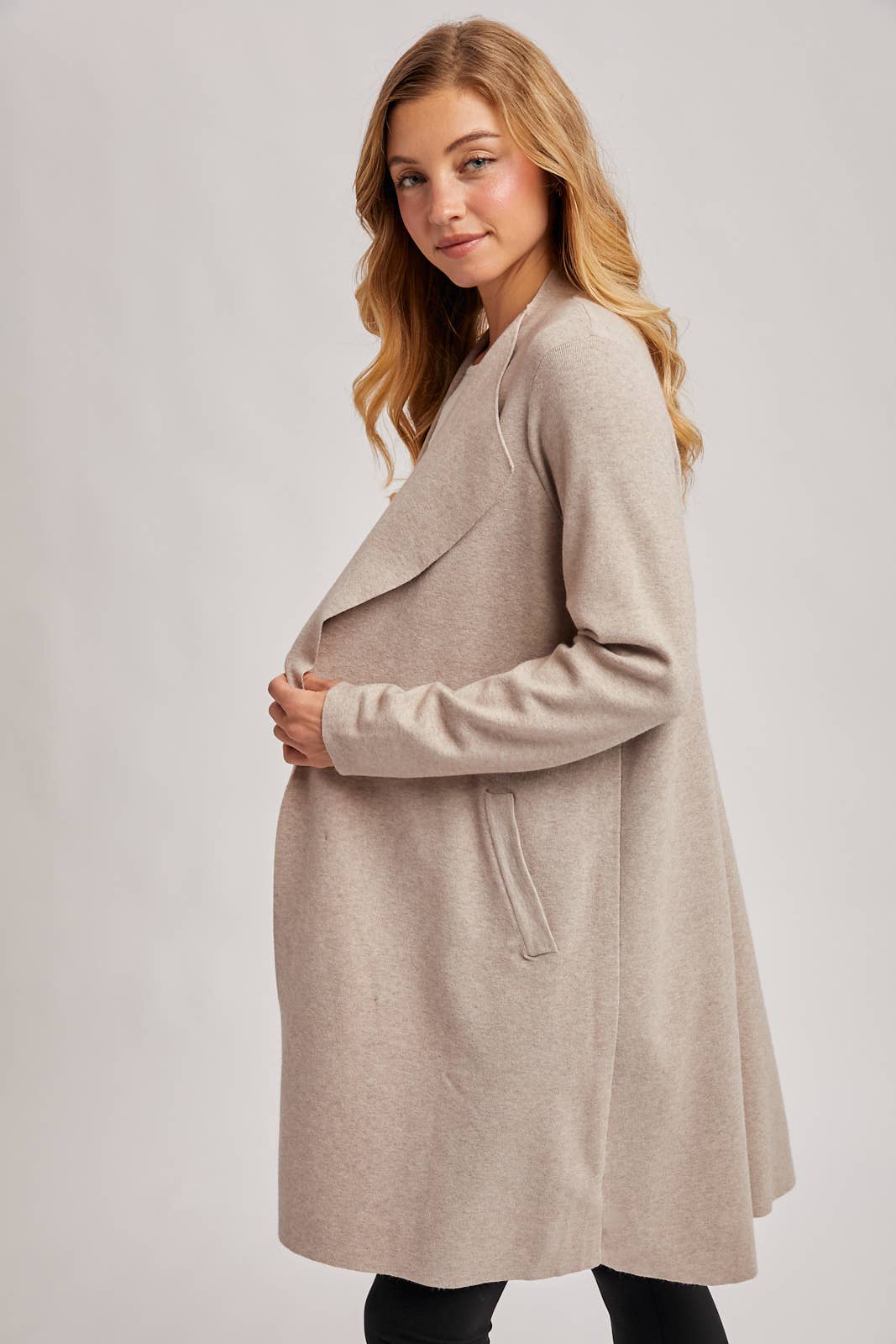 Bluivy - MODERN OPEN FRONT LONGLINE KNIT CARDIGAN