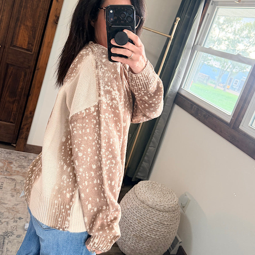 Deer Pattern Sweater
