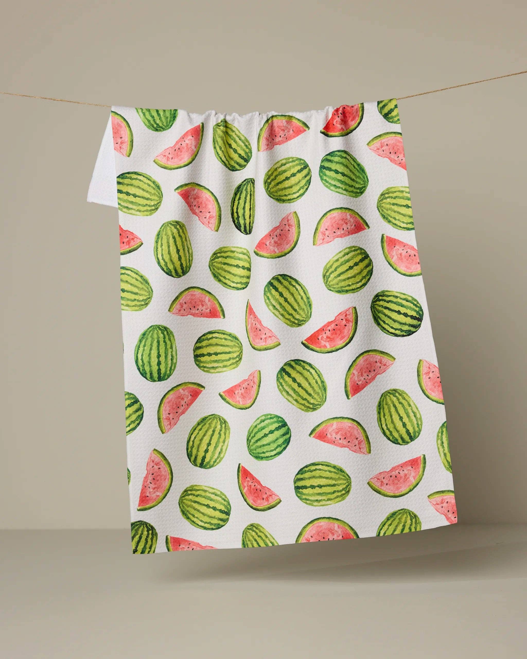 Geometry - Melon Market Tea Towel