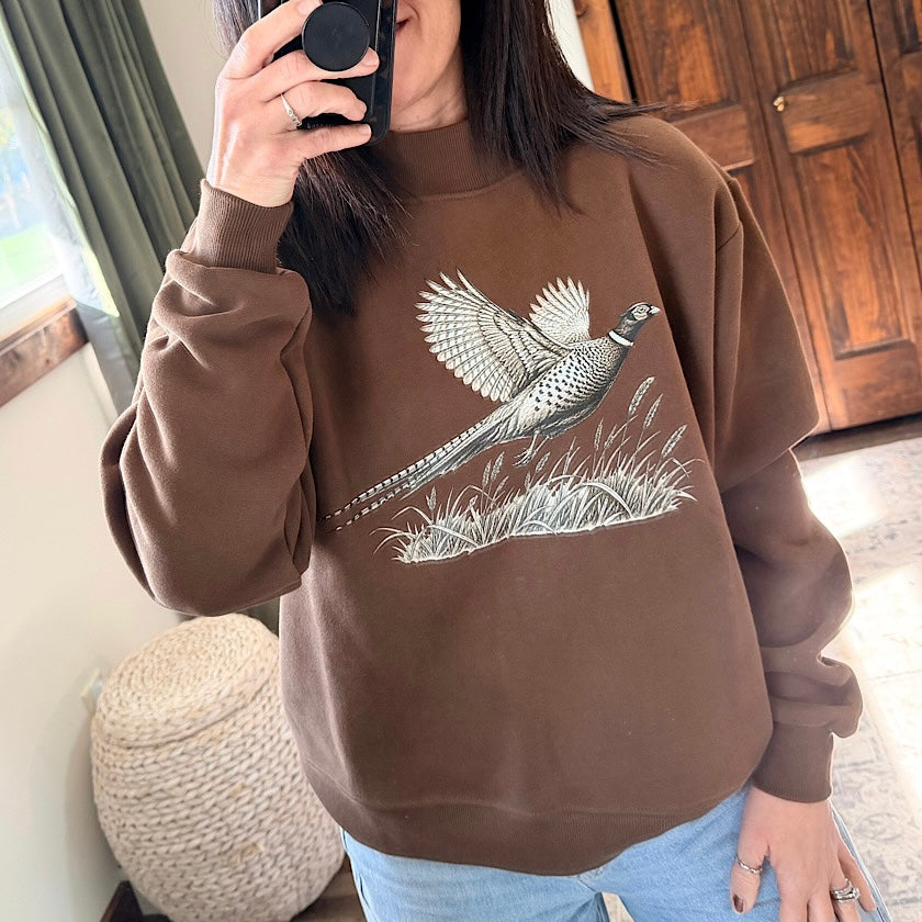 Pheasant Mock Neck