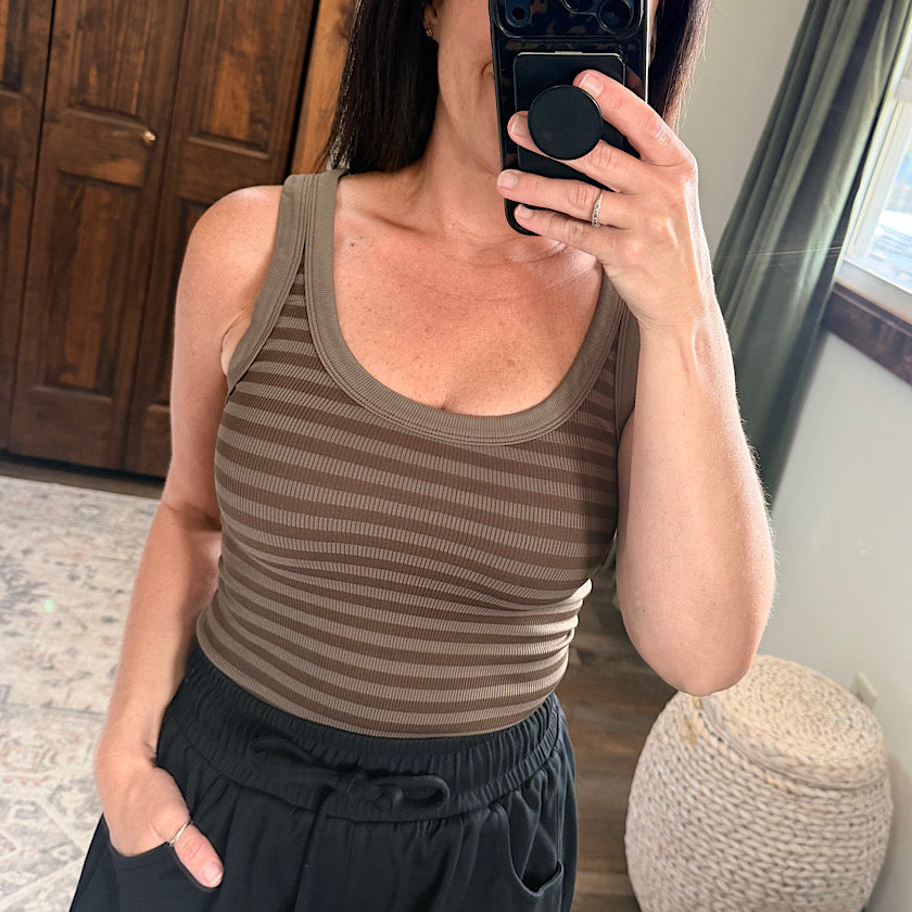 Stripe Reversible Tank Top