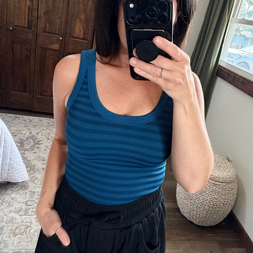 Stripe Reversible Tank Top