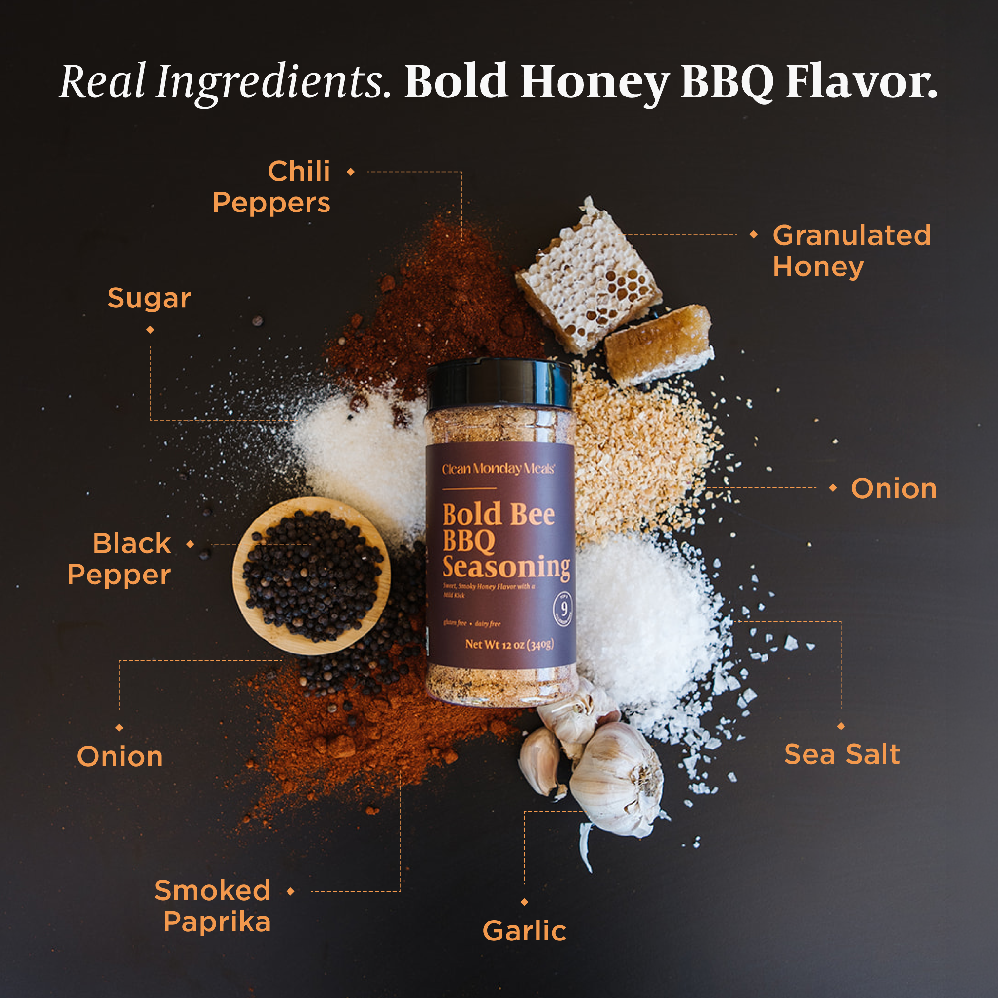 Clean Monday Meals - Bold Bee BBQ Seasoning