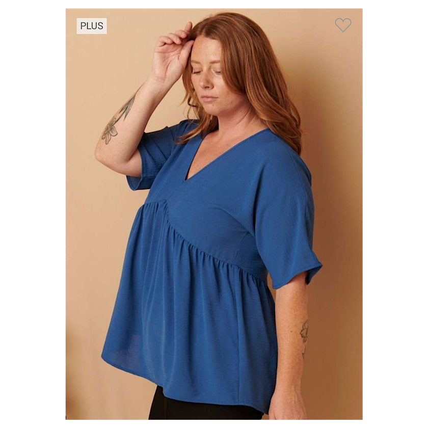 Denim Dolman Baby Doll Top