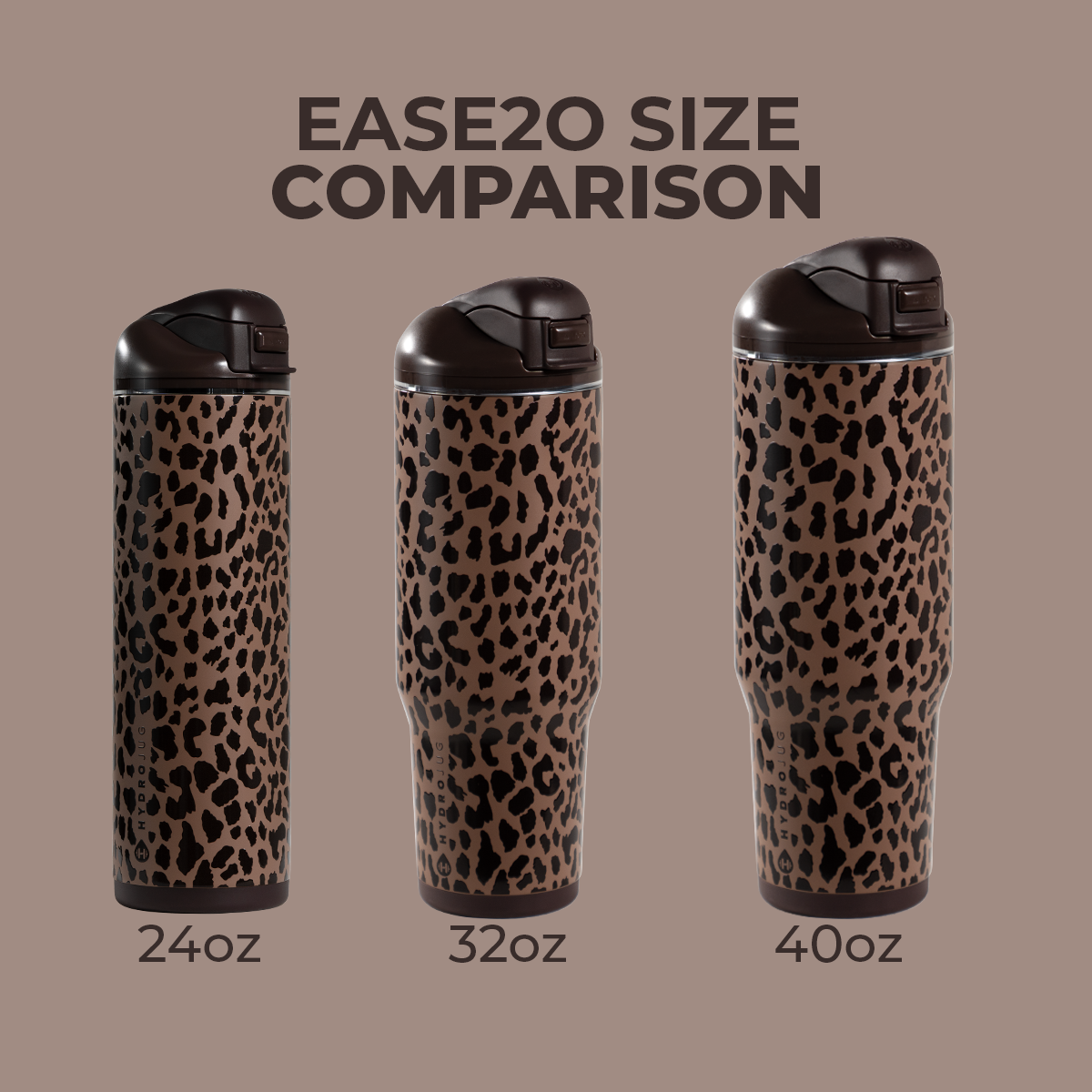HydroJug - Brown Leopard HydroJug 32oz Ease2o