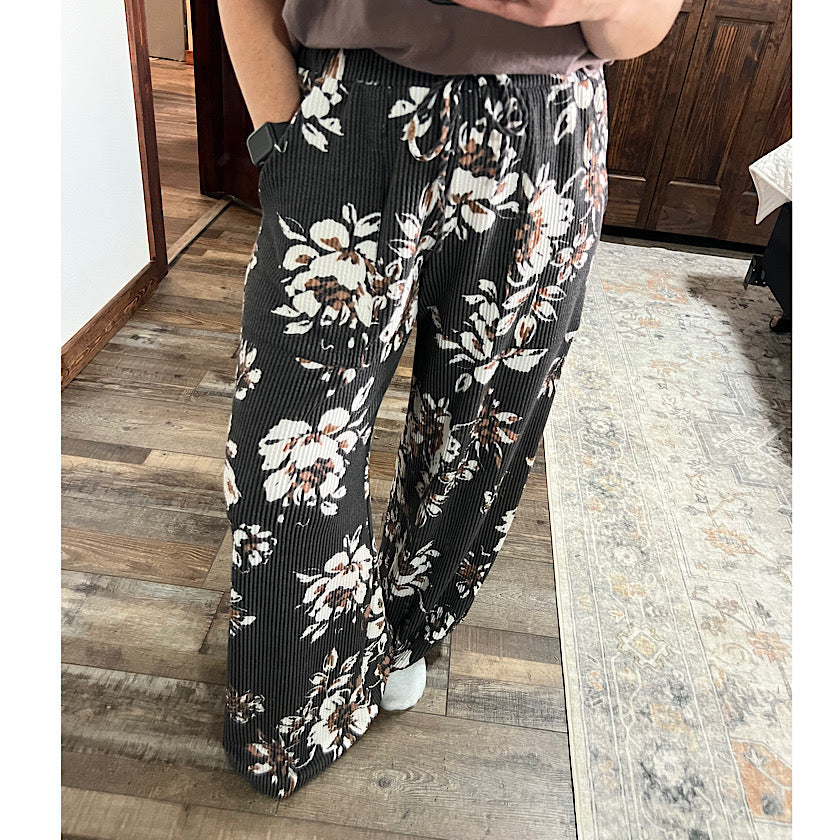 Haddie Floral Wide Leg Pants