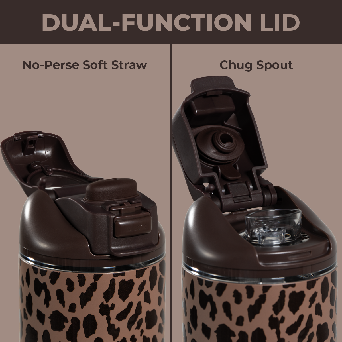 HydroJug - Brown Leopard HydroJug 32oz Ease2o