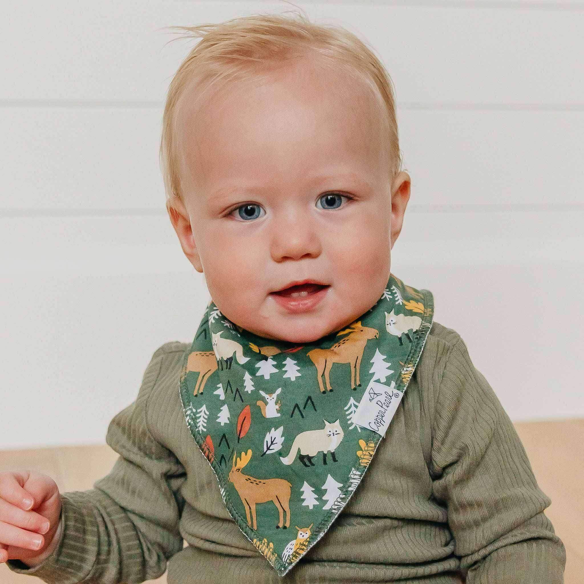 Copper Pearl - 4 Pack Baby Bandana Bibs - Atwood