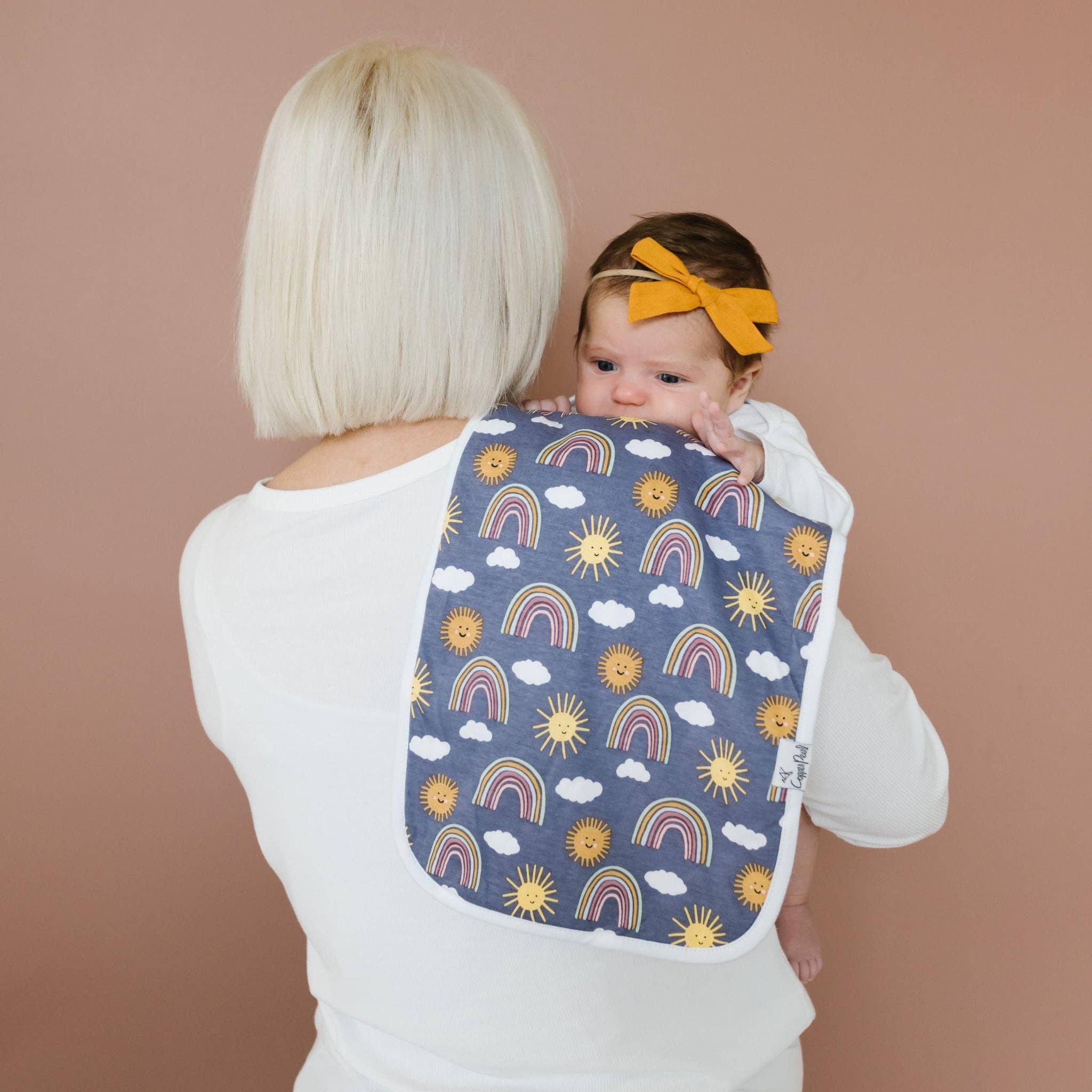 Copper Pearl - 3 Pack Premium Burp Cloths - Hope