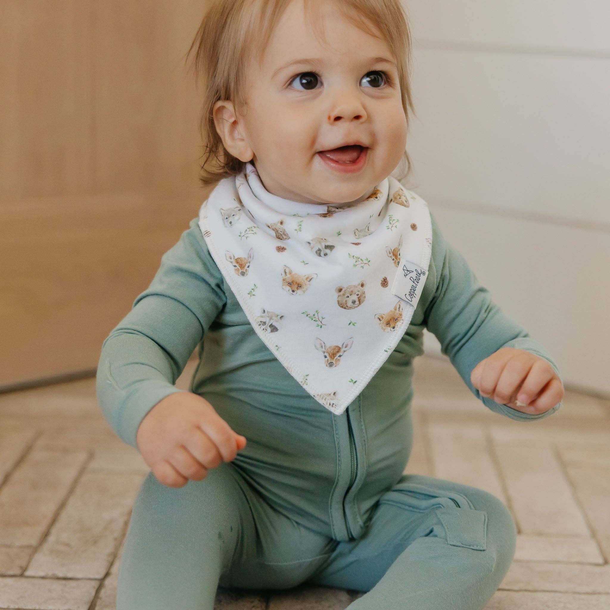 Copper Pearl - 4 Pack Baby Bandana Bibs - Wilder