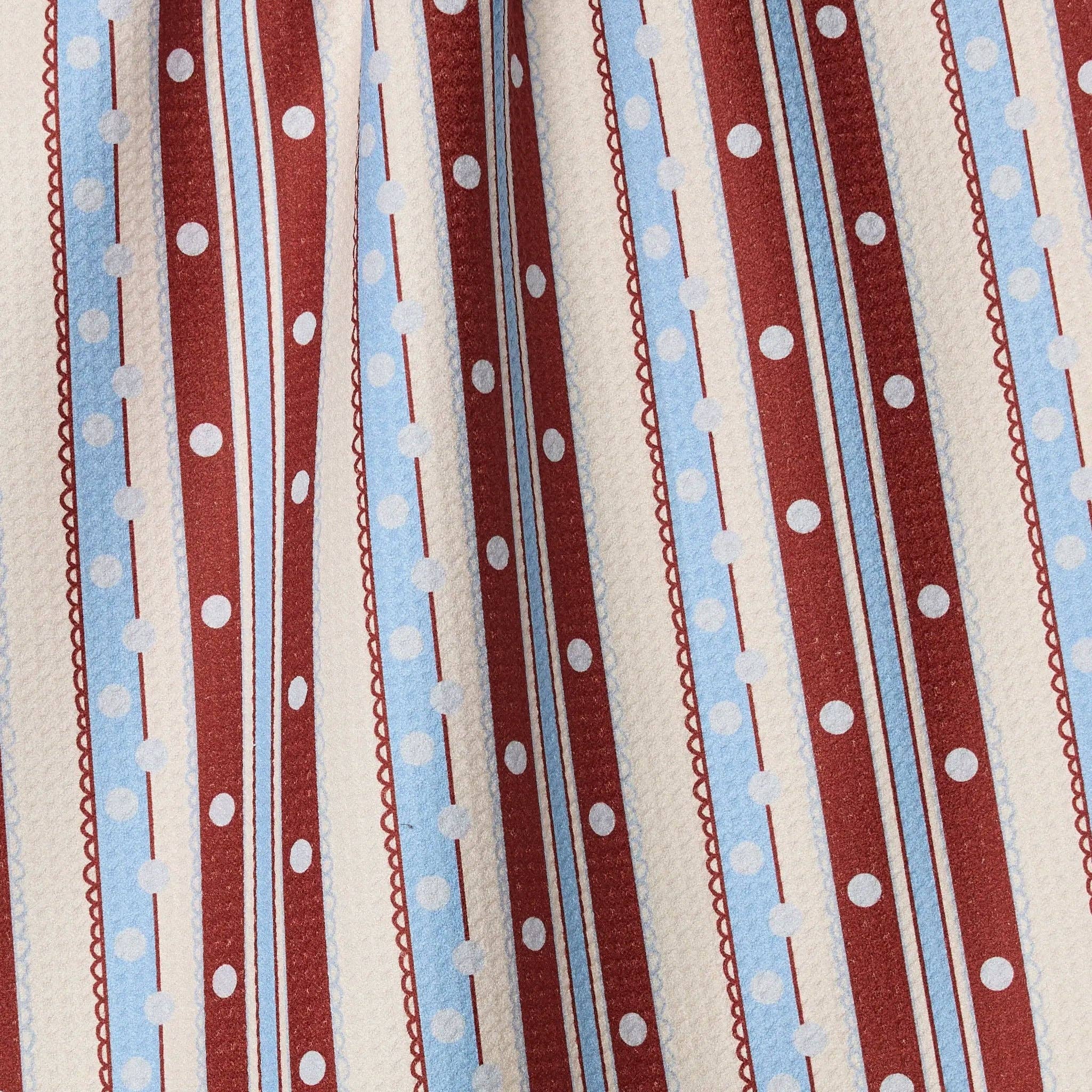 Geometry - Blue Skies Stripes Tea Towel
