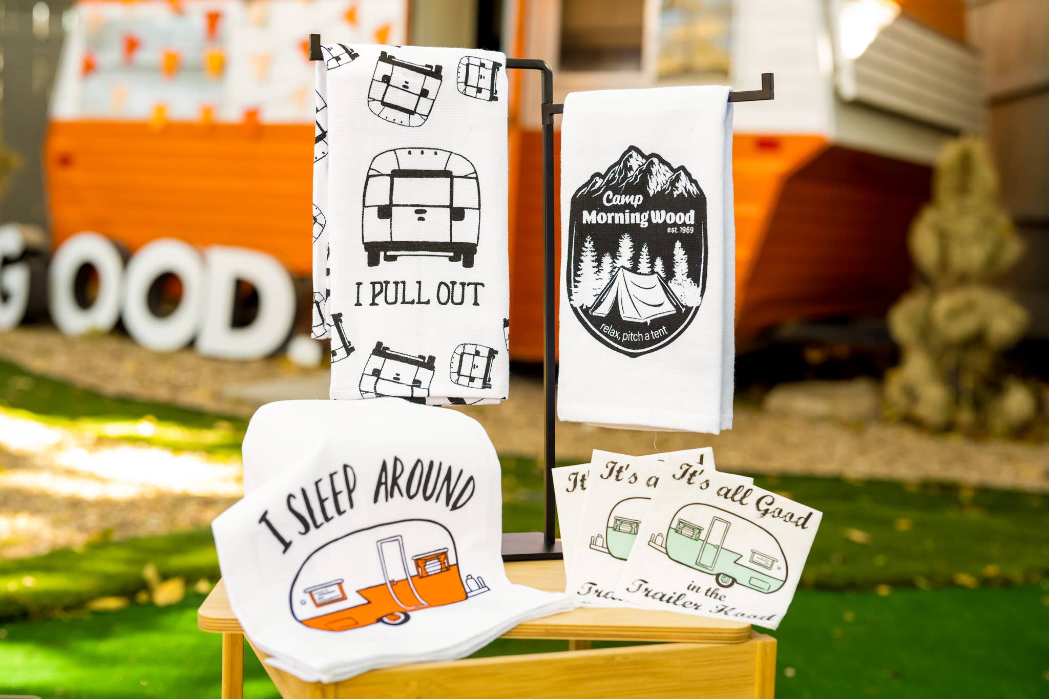 Twisted Wares - Camp Morning Wood | Funny Bathroom Towels