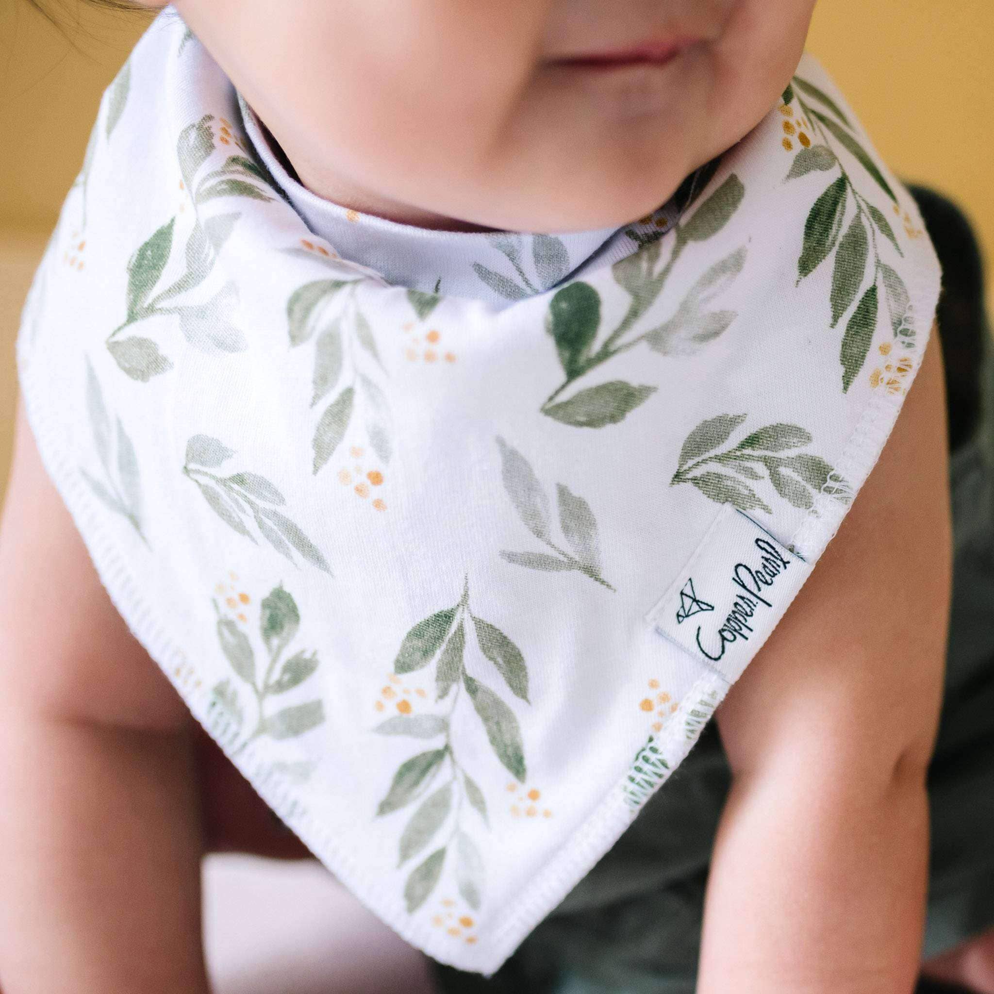 Copper Pearl - 4 Pack Baby Bandana Bibs - Hope
