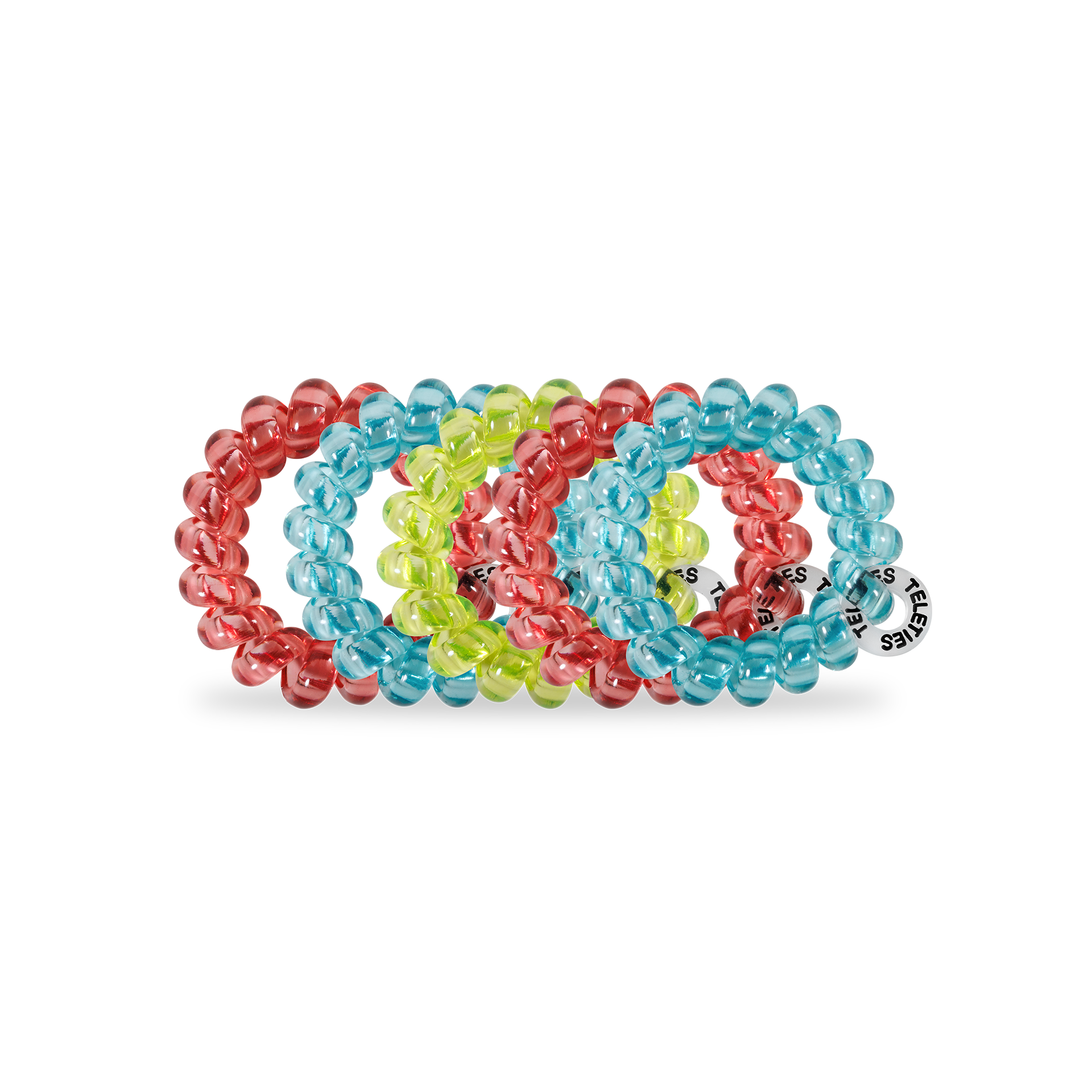 TELETIES - Spiral Hair Coils | Tiny | Summer Brights Hair Ties