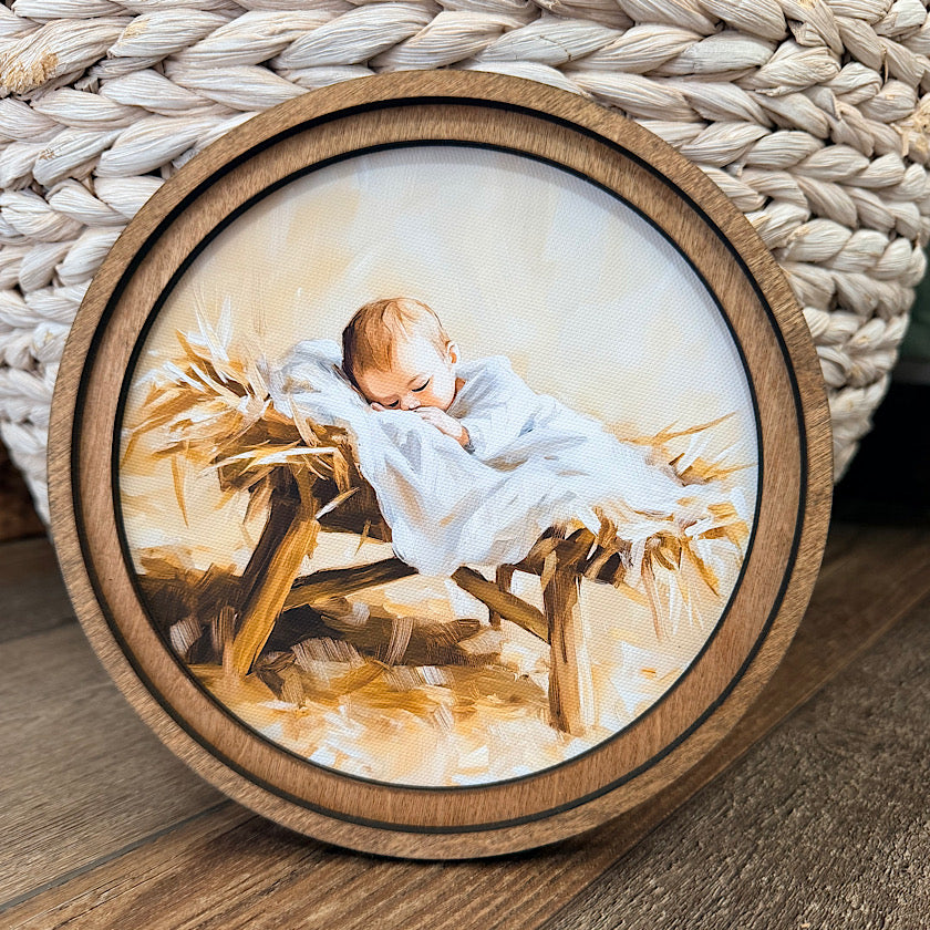 8" Round Manger Art