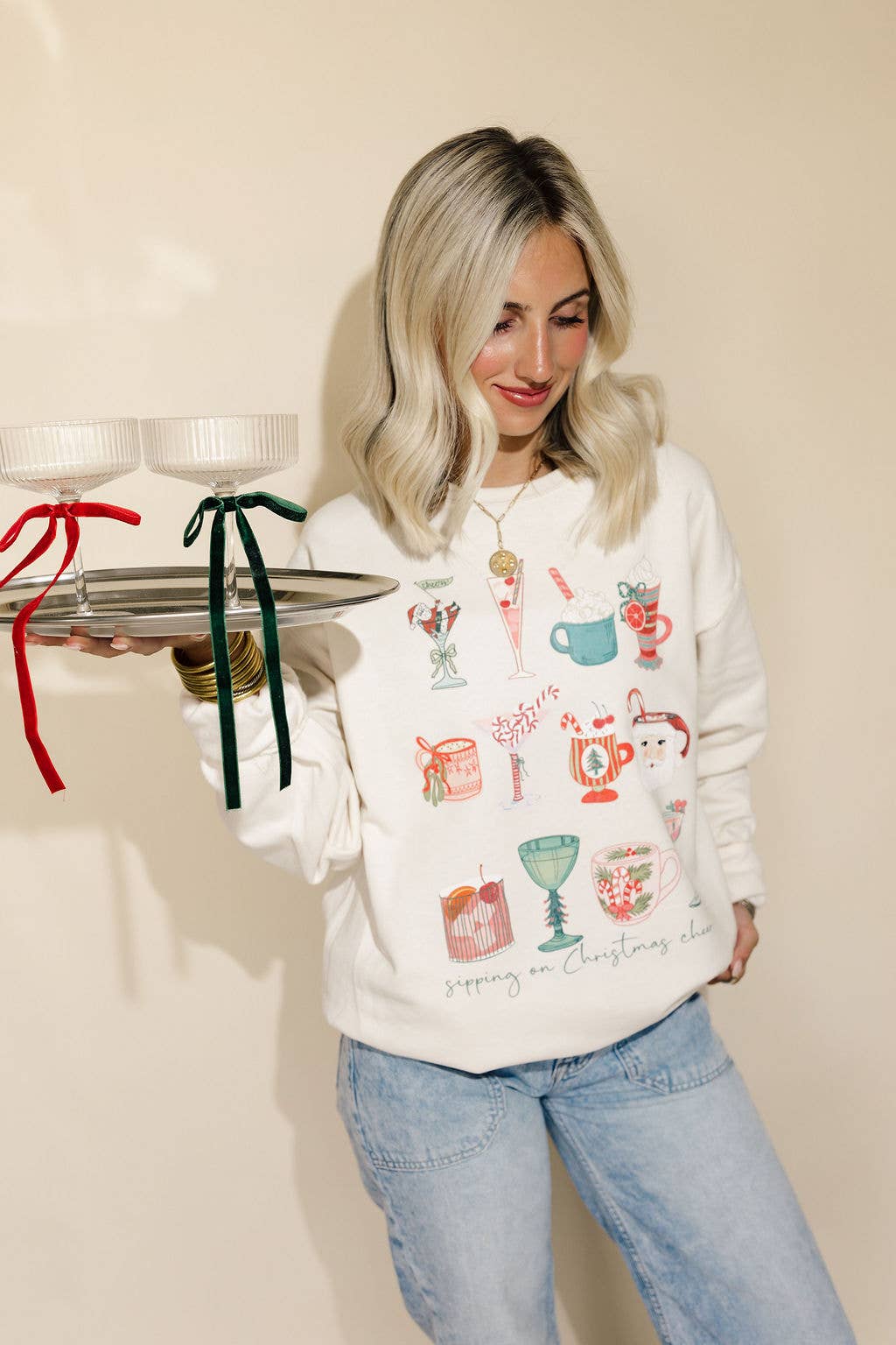 Sipping on Christmas Cheer Sweatshirt