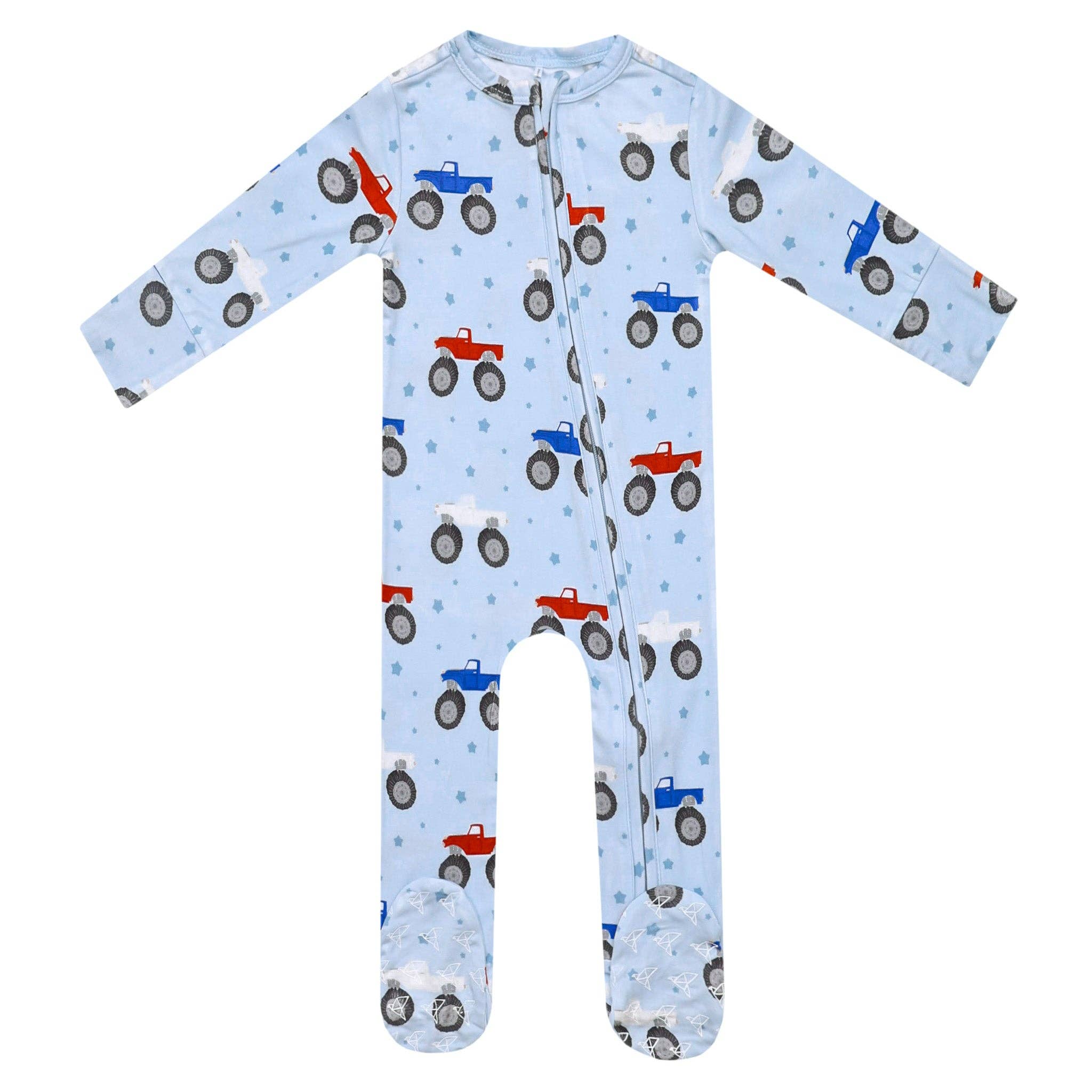 Copper Pearl - Bamboo Zip-Up Footie Pajama - Easton