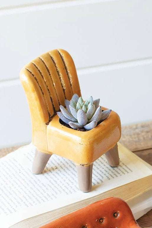 Ceramic Chair Planter