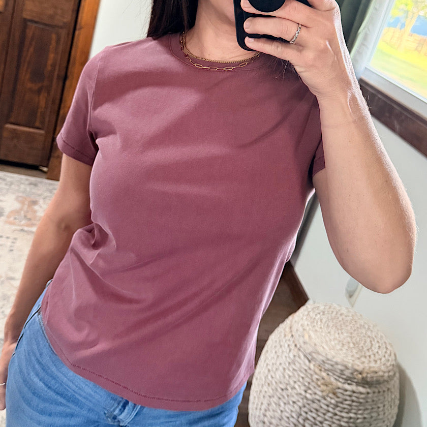 Asher Tee by Thread & Supply-Light Zinfandel