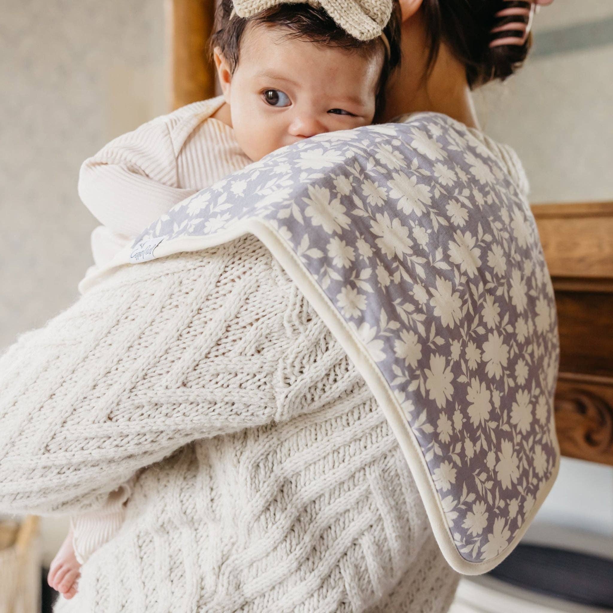 Copper Pearl - 3 Pack Premium Burp Cloths - Lacie