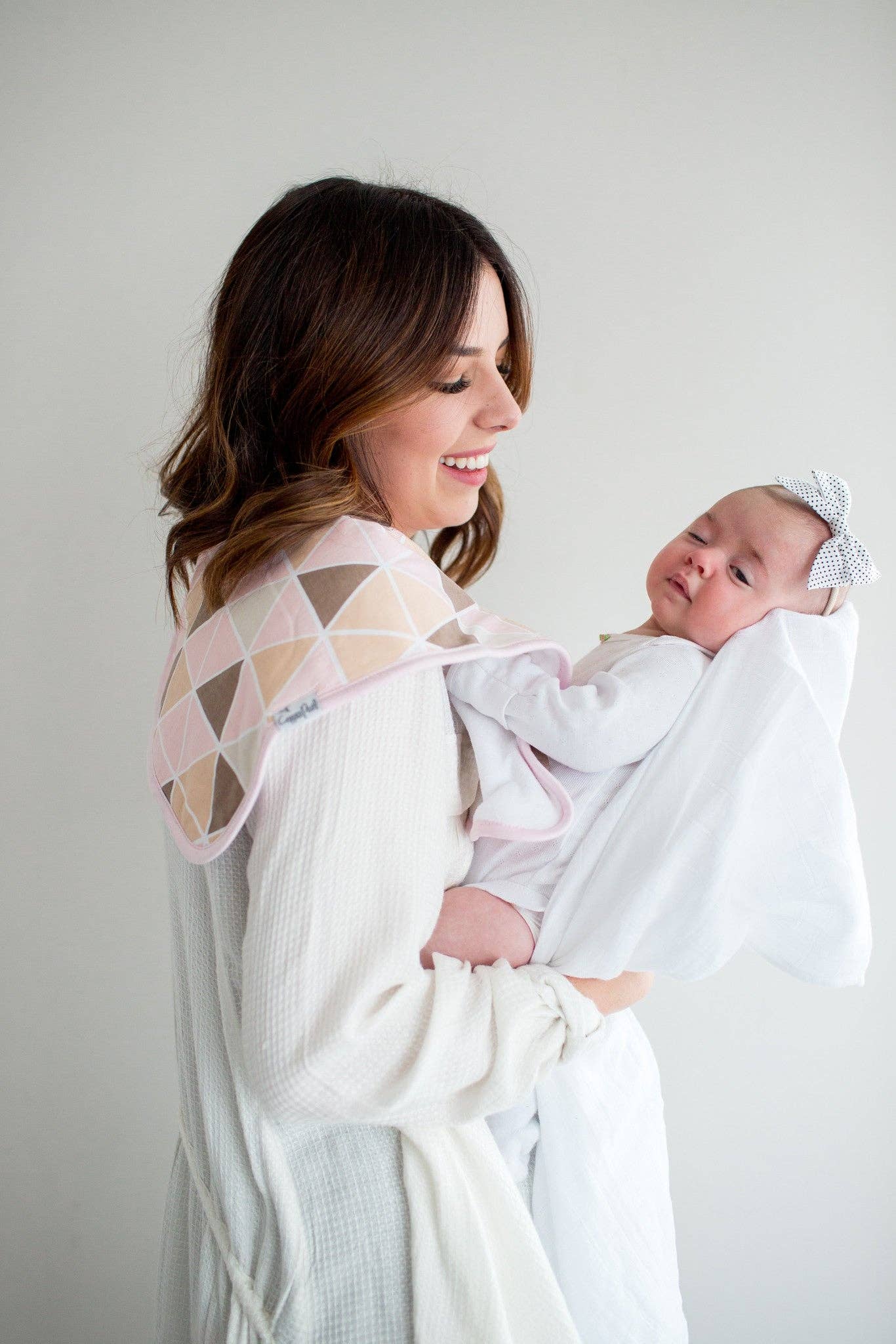 Copper Pearl - 3 Pack Premium Burp Cloths - Blush