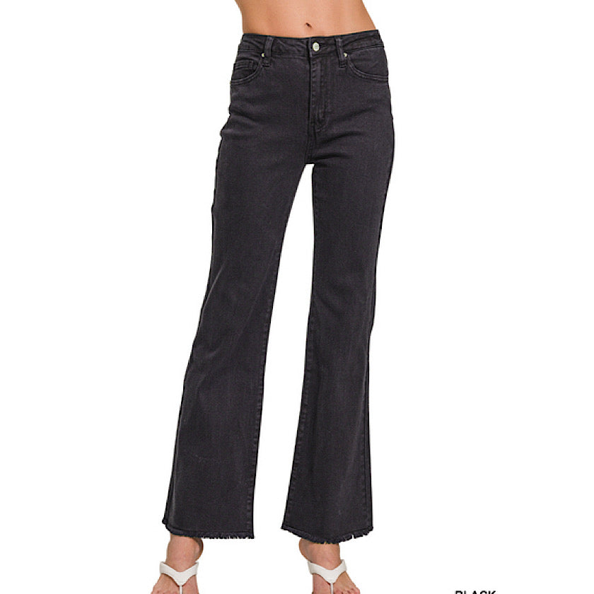 Black Acid Wash Denim 31"