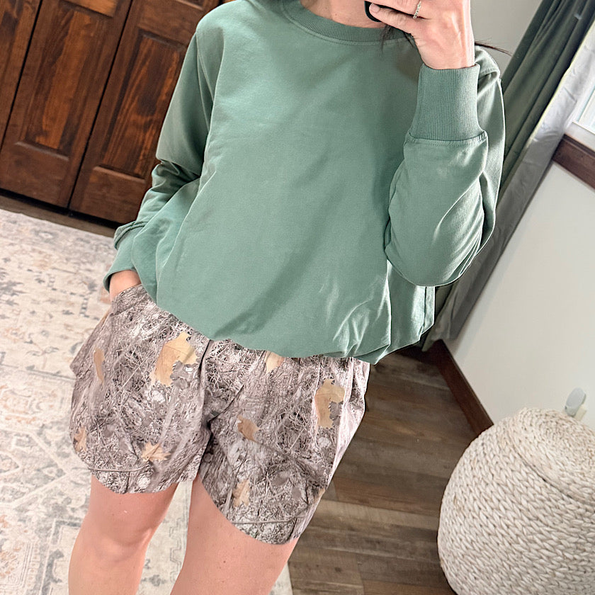 Woodland Print Shorts