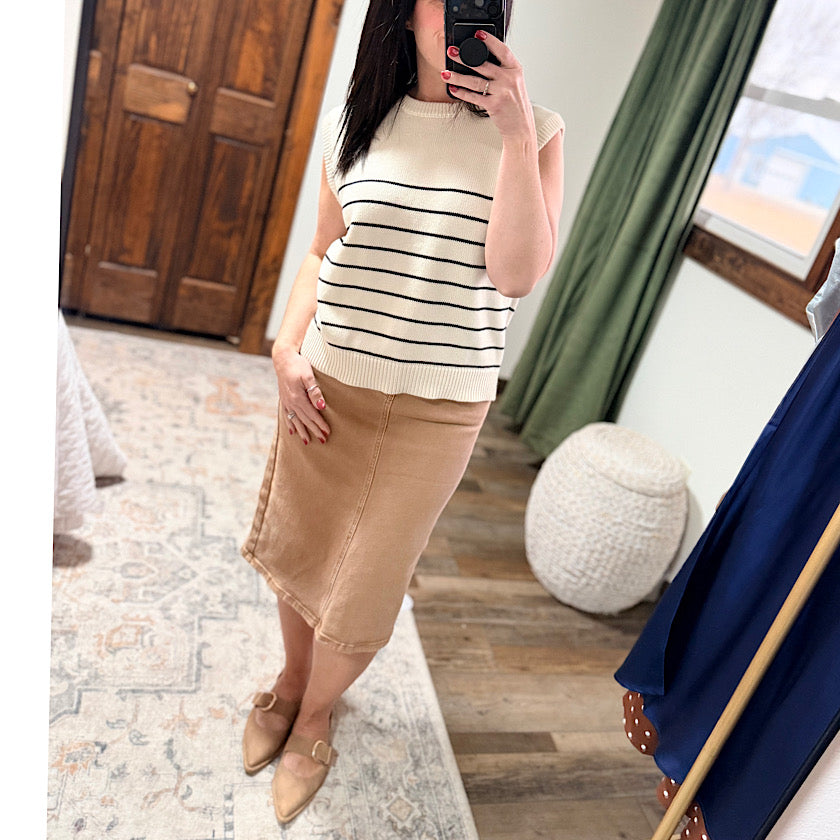 Risen Cocoa HR Midi Skirt