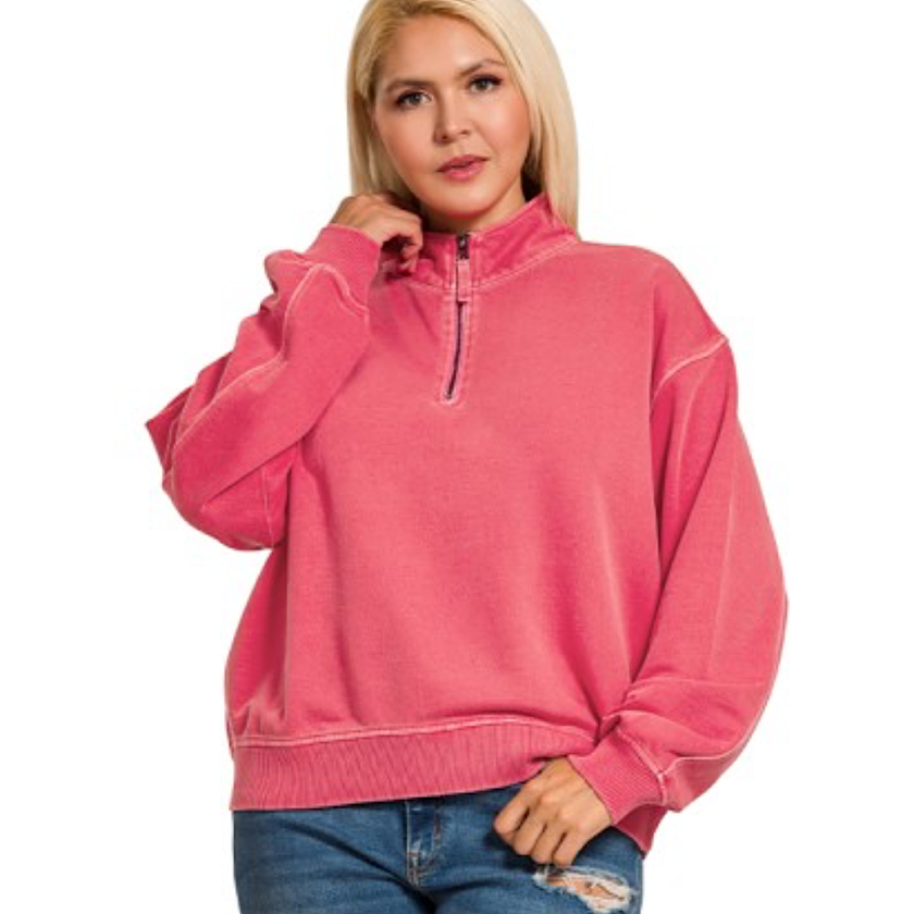 Reddish Washed Pullover