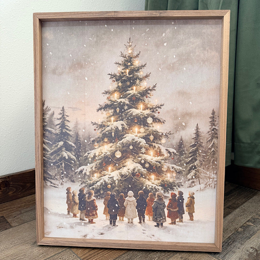 Gathering Around The Christmas Tree