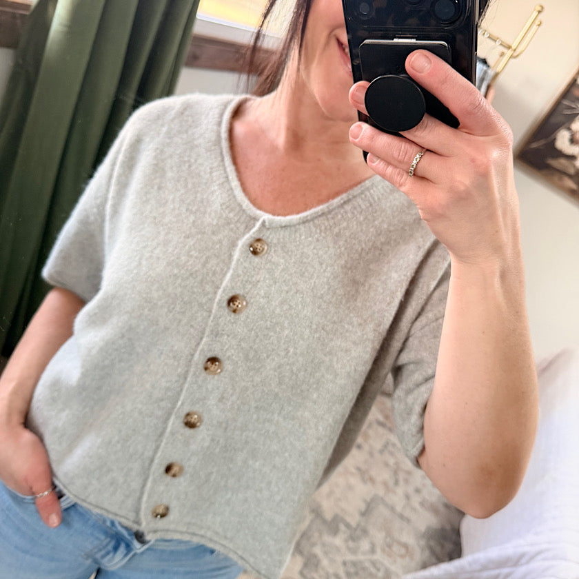 Pebble Shoulder Button Cardigan