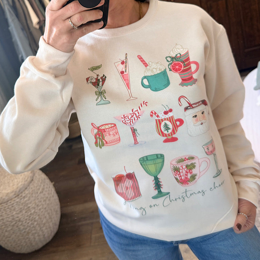 Sipping on Christmas Cheer Sweatshirt