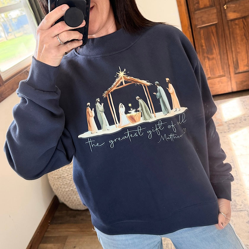The Greatest Gift Mock Neck
