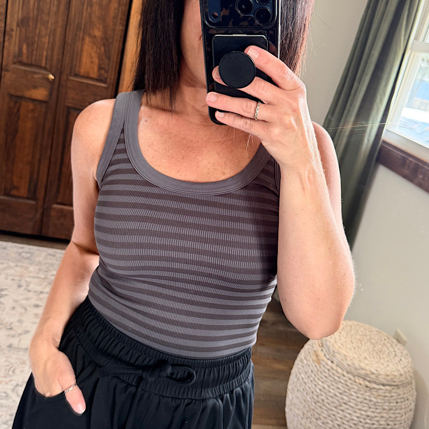 Stripe Reversible Tank Top
