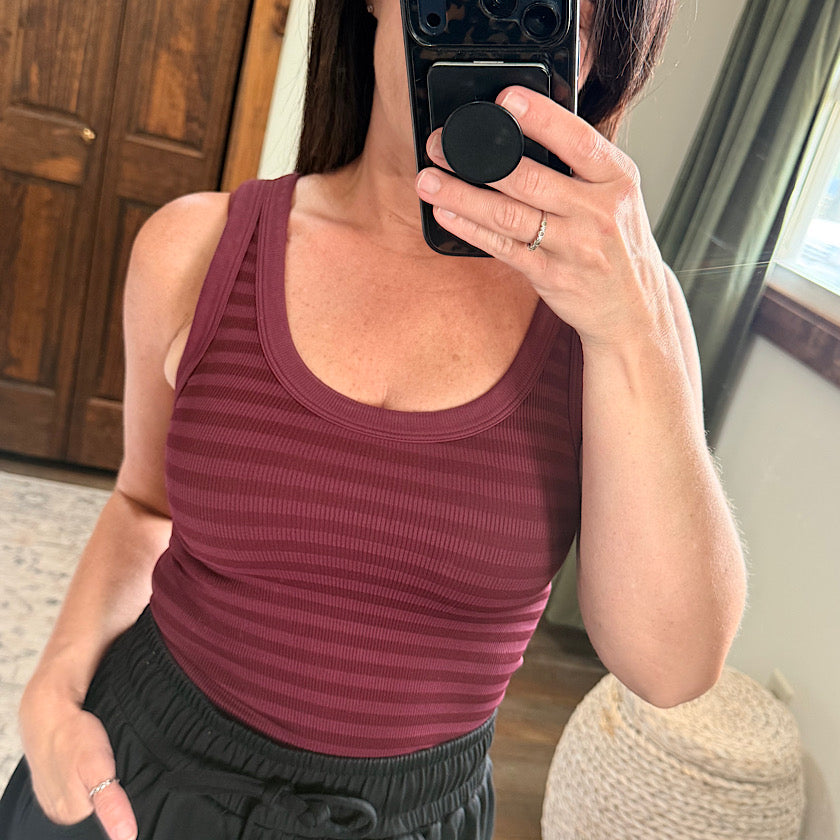 Stripe Reversible Tank Top