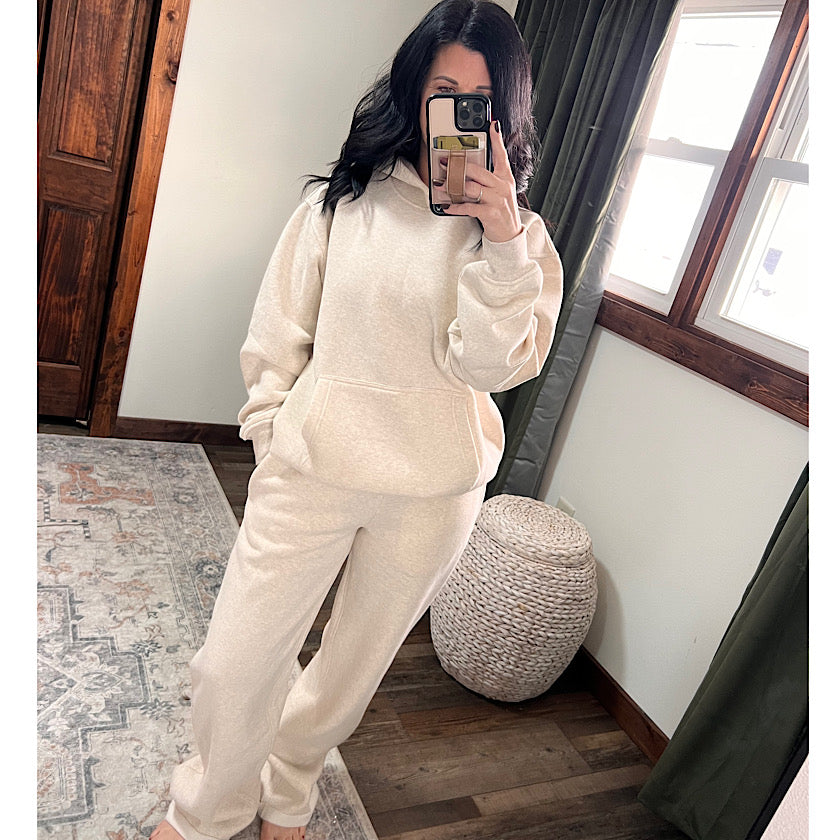 Oatmeal DAMI Cloud Oversized Hoodie