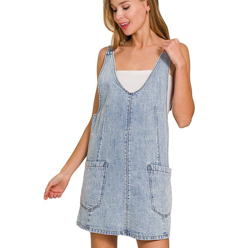 Denim Overall Dress