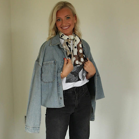 Denim Crop Shacket
