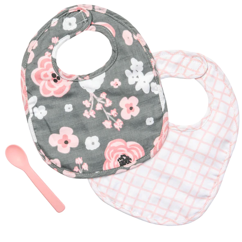 Muslin Bib Set - Flower