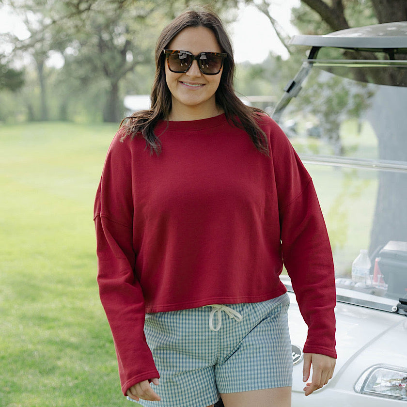 Tie-Front High-Waisted Shorts