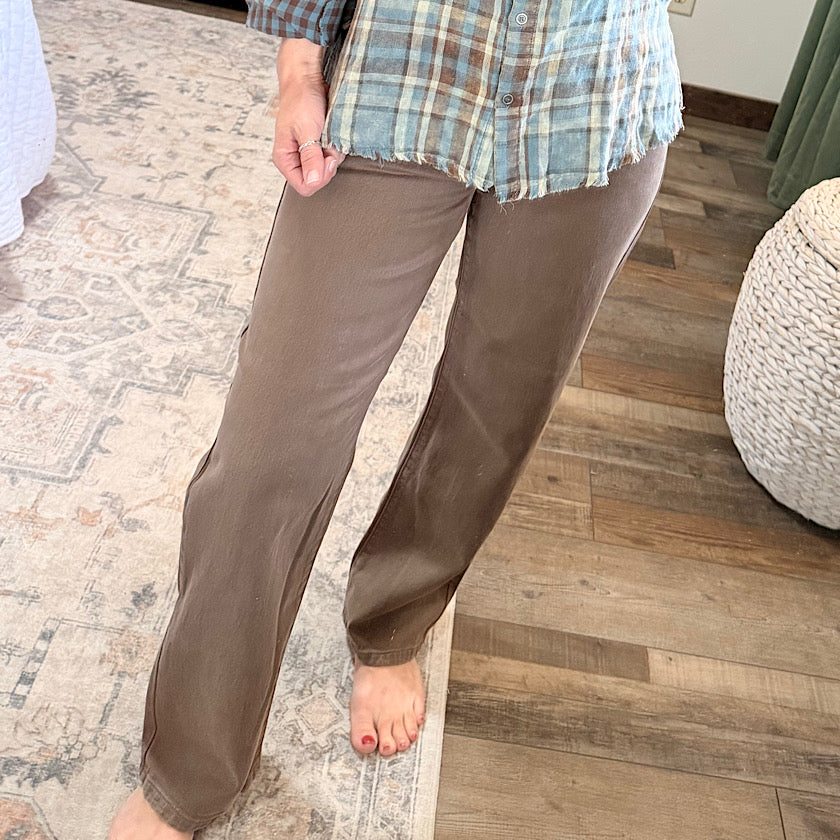 JBD-Slim Straight Vintage Brown Jean 29"