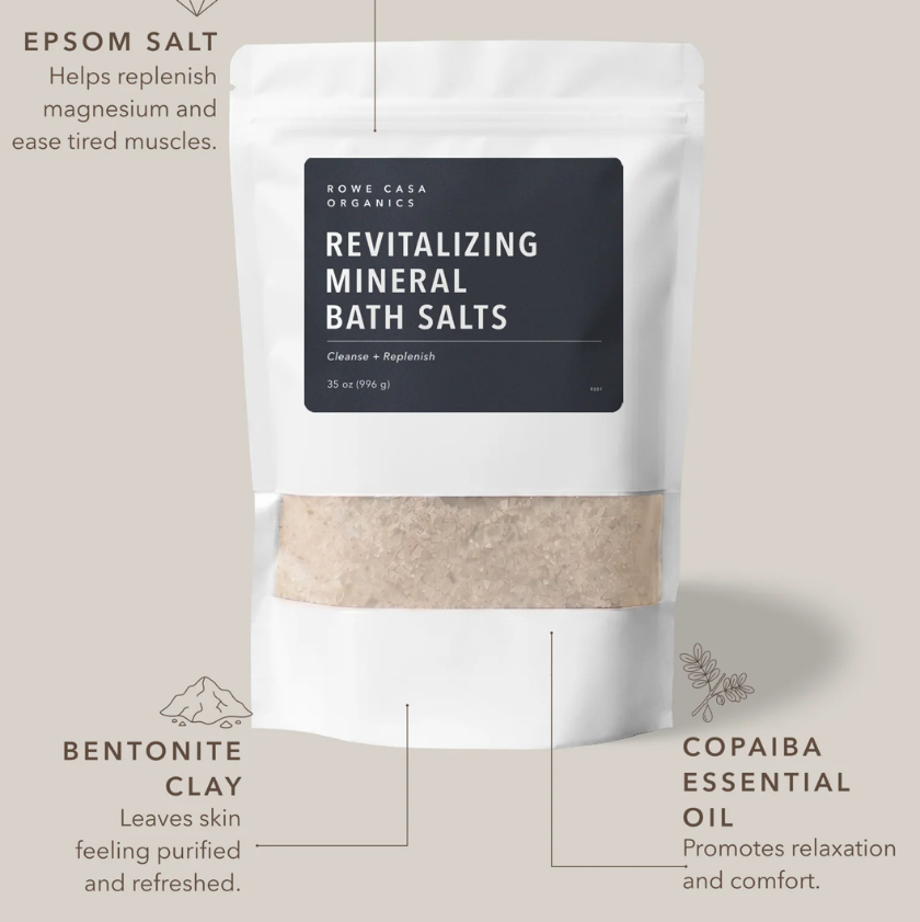 Rowe Casa Organics - Revitalizing Mineral Bath Salts (formally Detox Bath Salts) | 35oz