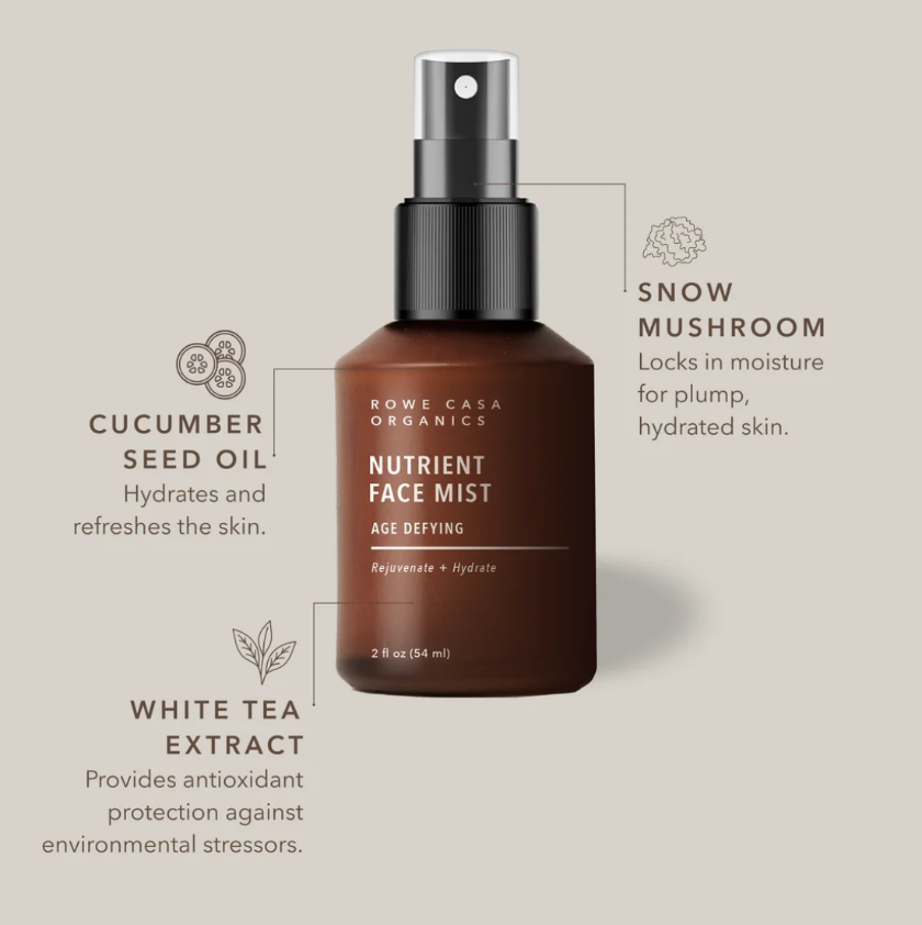 Rowe Casa Organics - Age Defying Nutrient Face Mist | 2 Oz