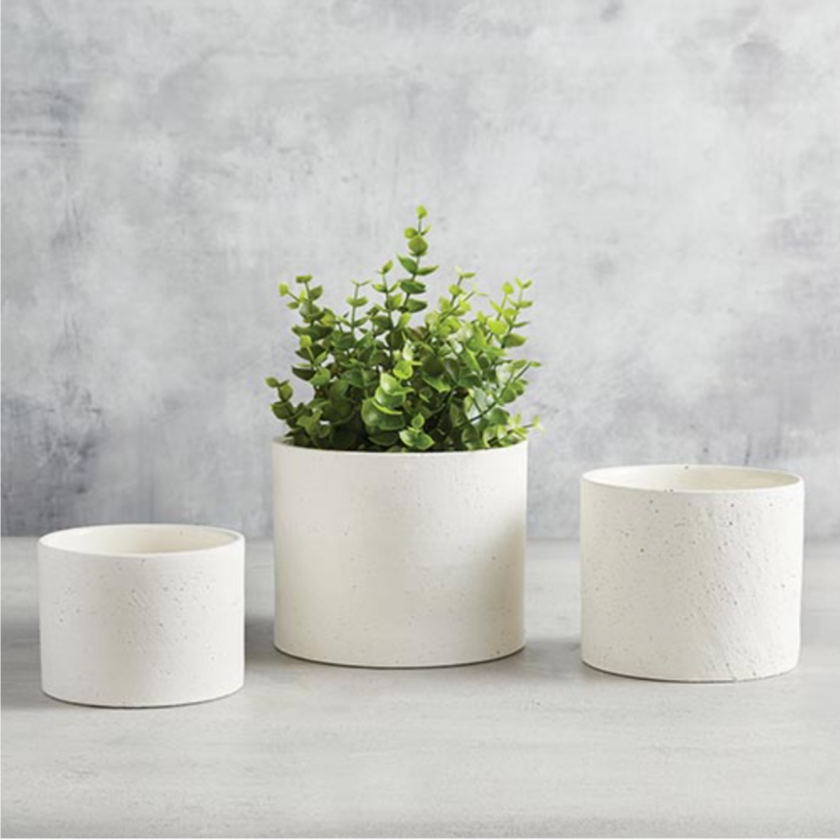 White Round Pot | Faithworks