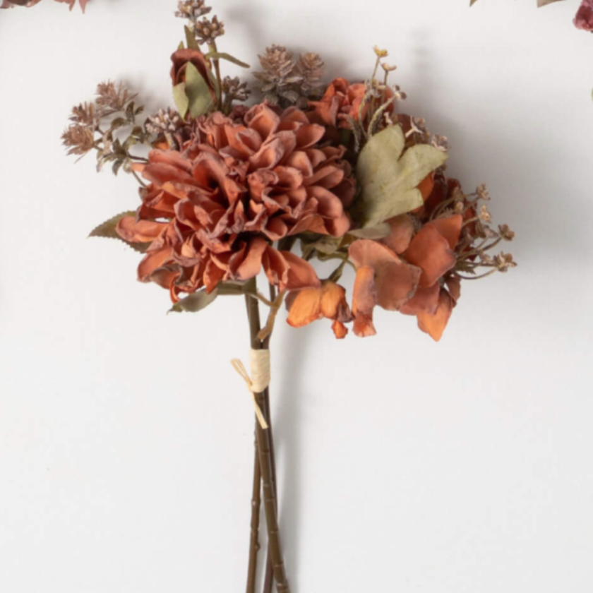 DRIED MUM BUSH - 3 colors available