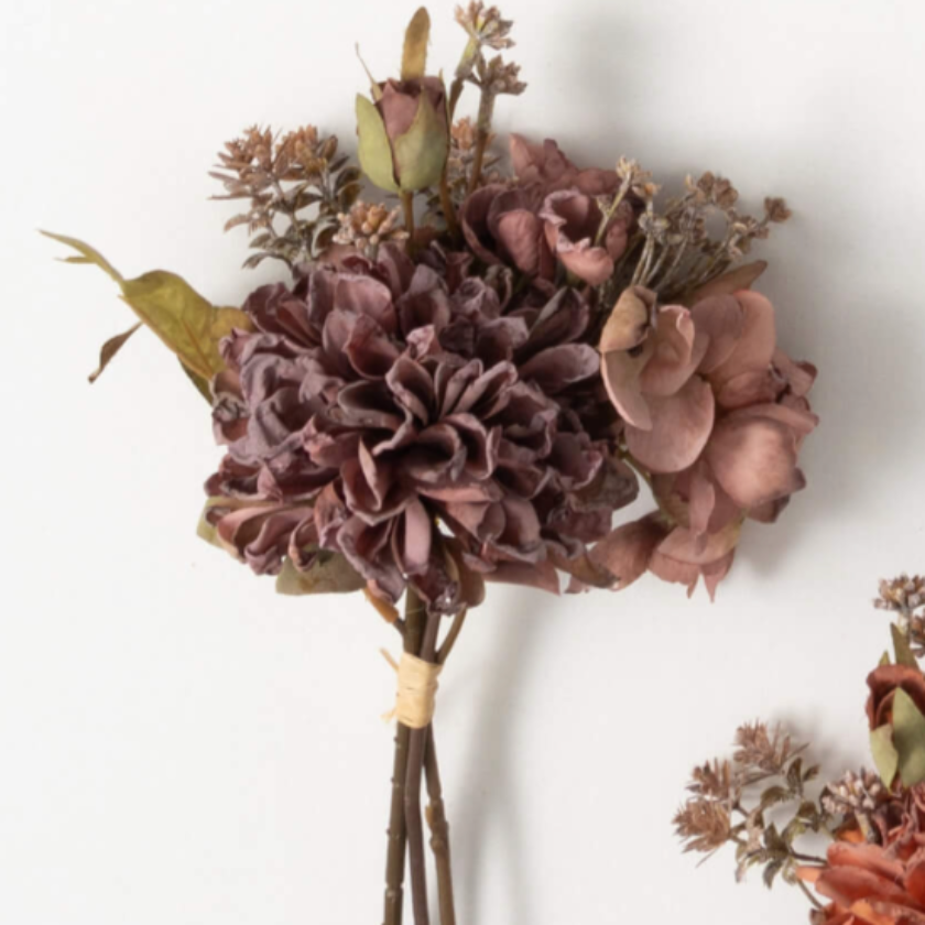 DRIED MUM BUSH - 3 colors available