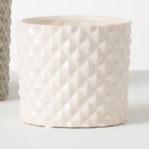 DIAMOND EMBOSSED PLANTER