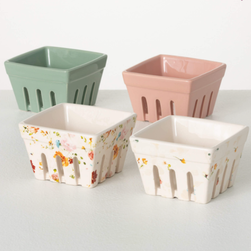 CERAMIC BERRY BOWL COLANDERS